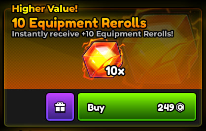 10 Equipment Rolls